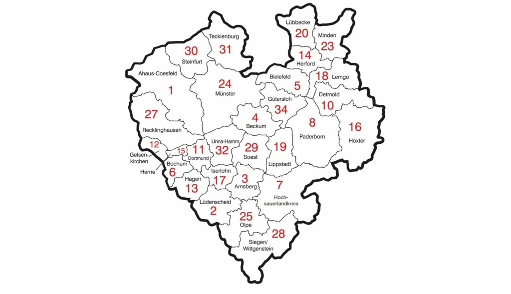 Verband Verbandsgebiet und Kreise