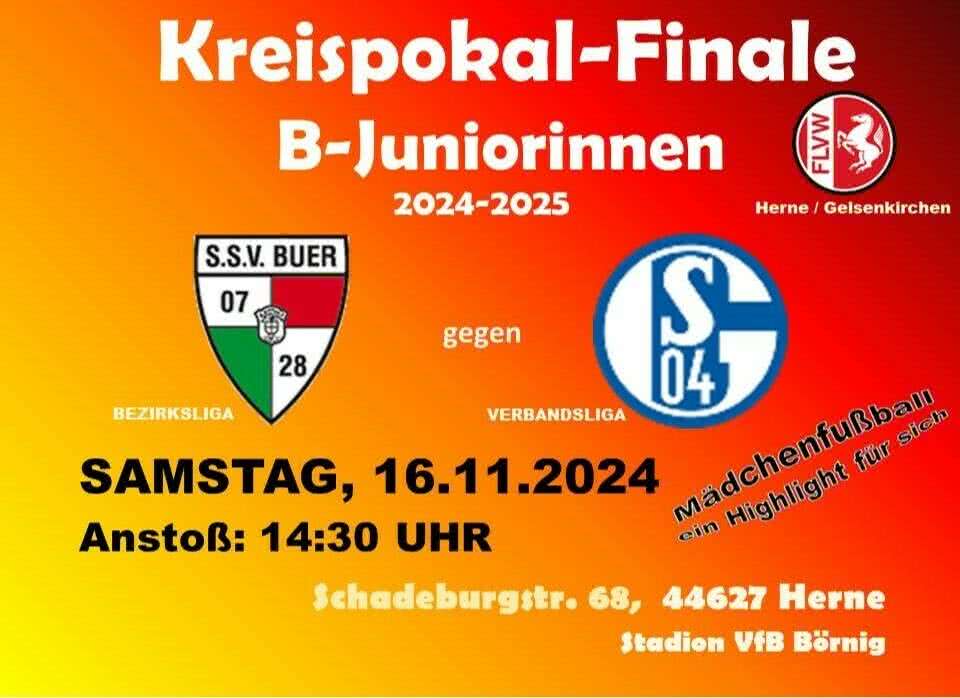 Endspiel B-Juniorinnen-Plakat