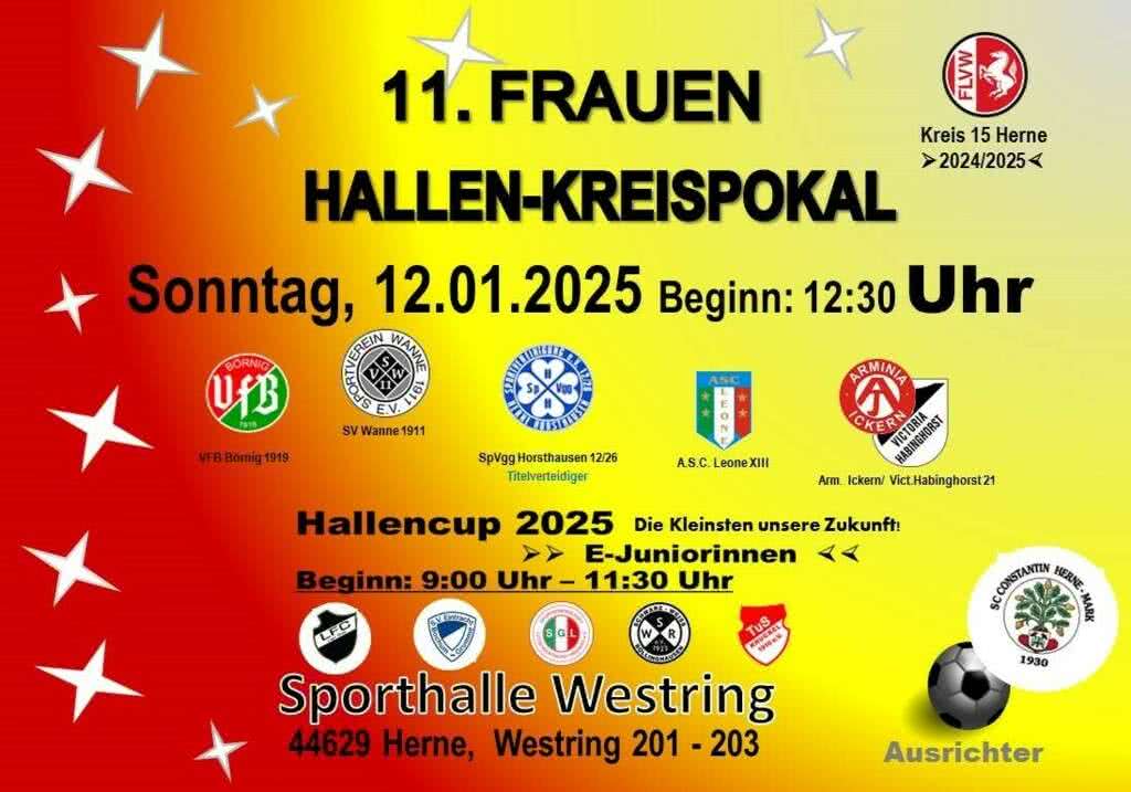 Plakat Hallenkreismeisterschaft Herne